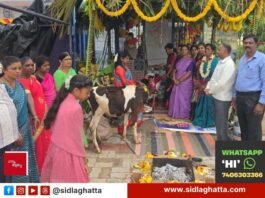 Sidlaghatta Cheemangala PM Shri School Sharadadevi Idol Installation