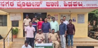 Sidlaghatta police arrest interstate theft accused recover gold silver ornaments