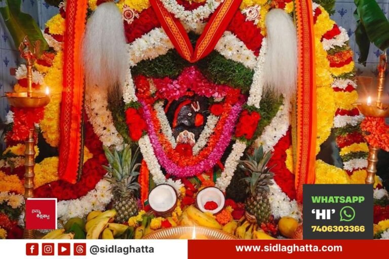 Sidlaghatta Binnamangala Anjaneyaswamy Flagpole Consecration