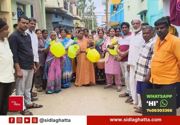 sidlaghatta-ward-9-drinking-water-protest