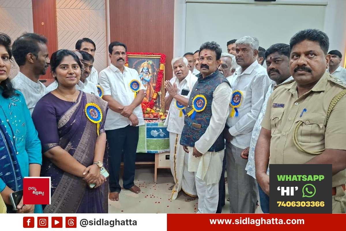 MLA-Ravikumar-Krishna-Janmashtami-Puja-Taluk-Office