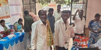 AYUSH free health check-up camp at Sidlaghatta taluk office with medicines distributed
