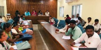 Sidlaghatta Taluk Panchayat hall grievance meeting for persons with disabilities