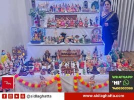 Melbourne Dasara gombe habba doll display by Saubhagyalakshmi Anand originally of Melur Sidlaghatta