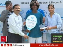 Puneeth Manohar winner boys under 14 Fenesta Open national tennis championship New Delhi