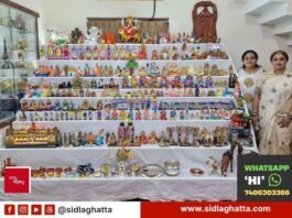 Sidlaghatta Melur Dasara gombe habba doll display three generations