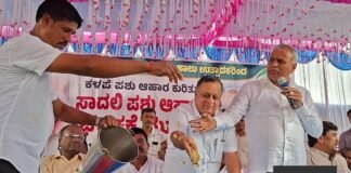 Sidlaghatta cattle feed unit protest milk producers KMF managing director poor quality feed